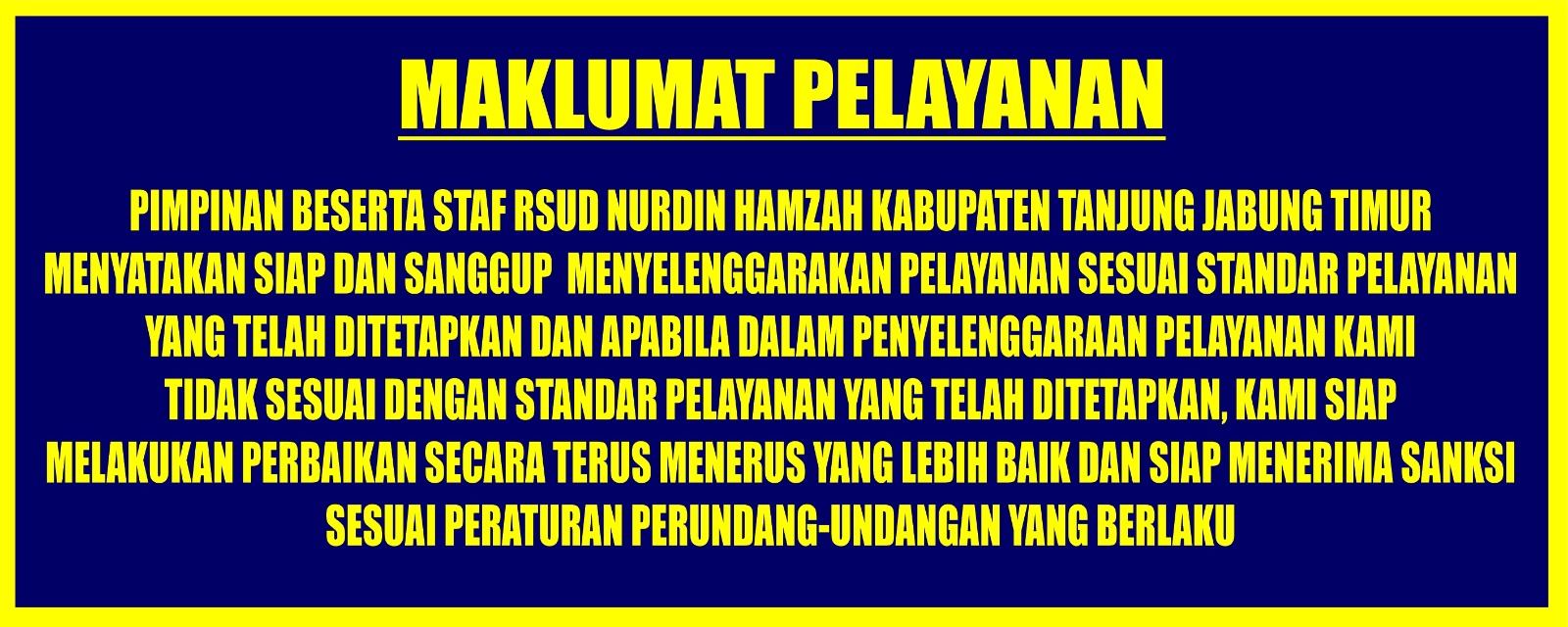 Maklumat Pelayanan